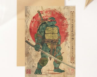 TMNT Digital Poster - TMNT Figure Drawing - Ninja Turtles Printable Wall Art - Best Selling Items - Video Game Art Gift For Him - ROTTMNT