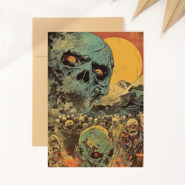 Regalo di arte da parete stampabile di Apocalisse zombie per lui, poster di Last of Us, arte del fumetto di The Walking Dead, Dead By Daylight, Evil Dead Poster