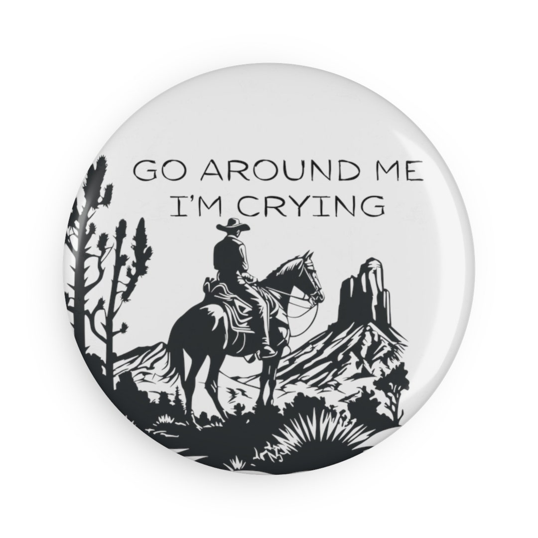 Go Around Me I'm Crying Meme Fridge Retro Etsy