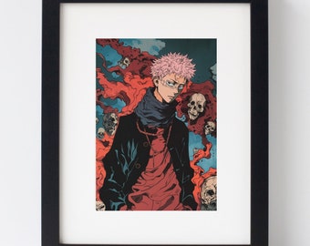 Jujutsu Kaisen Anime Poster - Digital Poster Manga Wall Art - Digital Download Art - Best Selling Items Anime Gifts