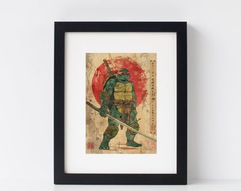 Teenage Mutant Ninja Turtles Printable Wall Art | TMNT Anime Poster | Japanese Video Game Poster | ROTTMNT Digital Print | Cozy Gamer Girl