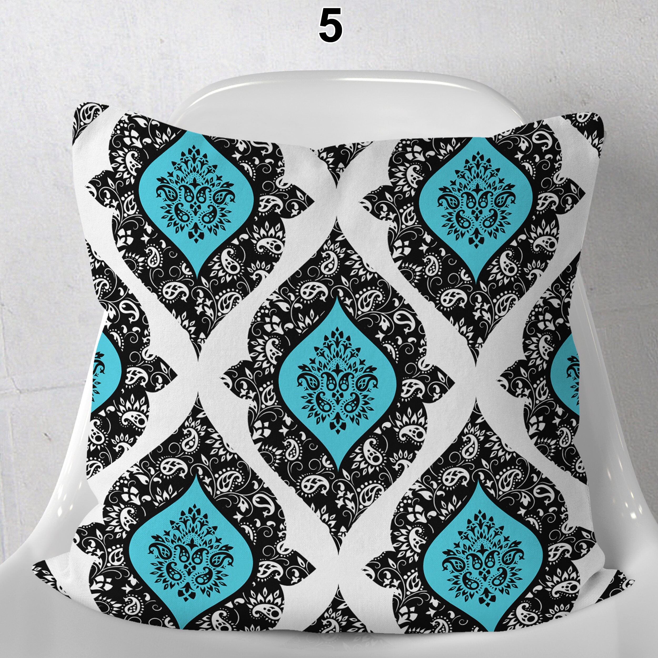 Black Throw Pillow Covers Pillows for Black Couch Sofa Etsy