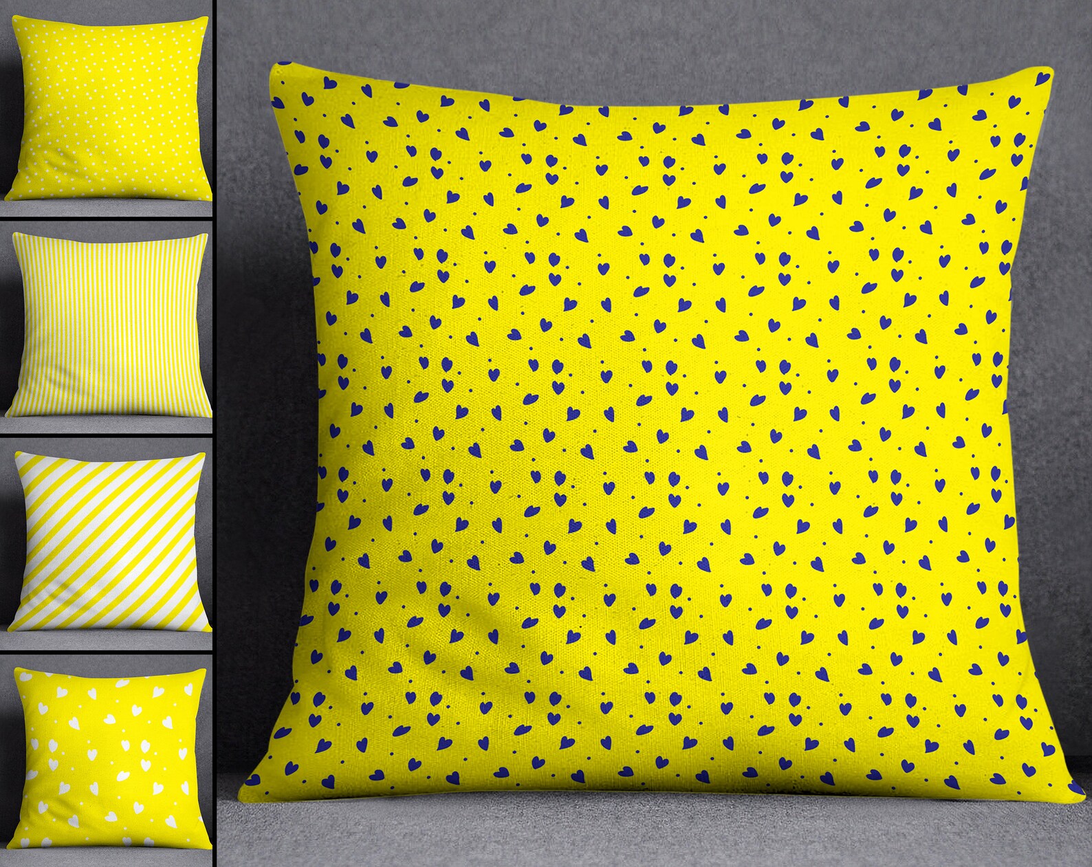 Yellow Throw Pillows Cute Throw Pillows for Bed 16x16 Etsy