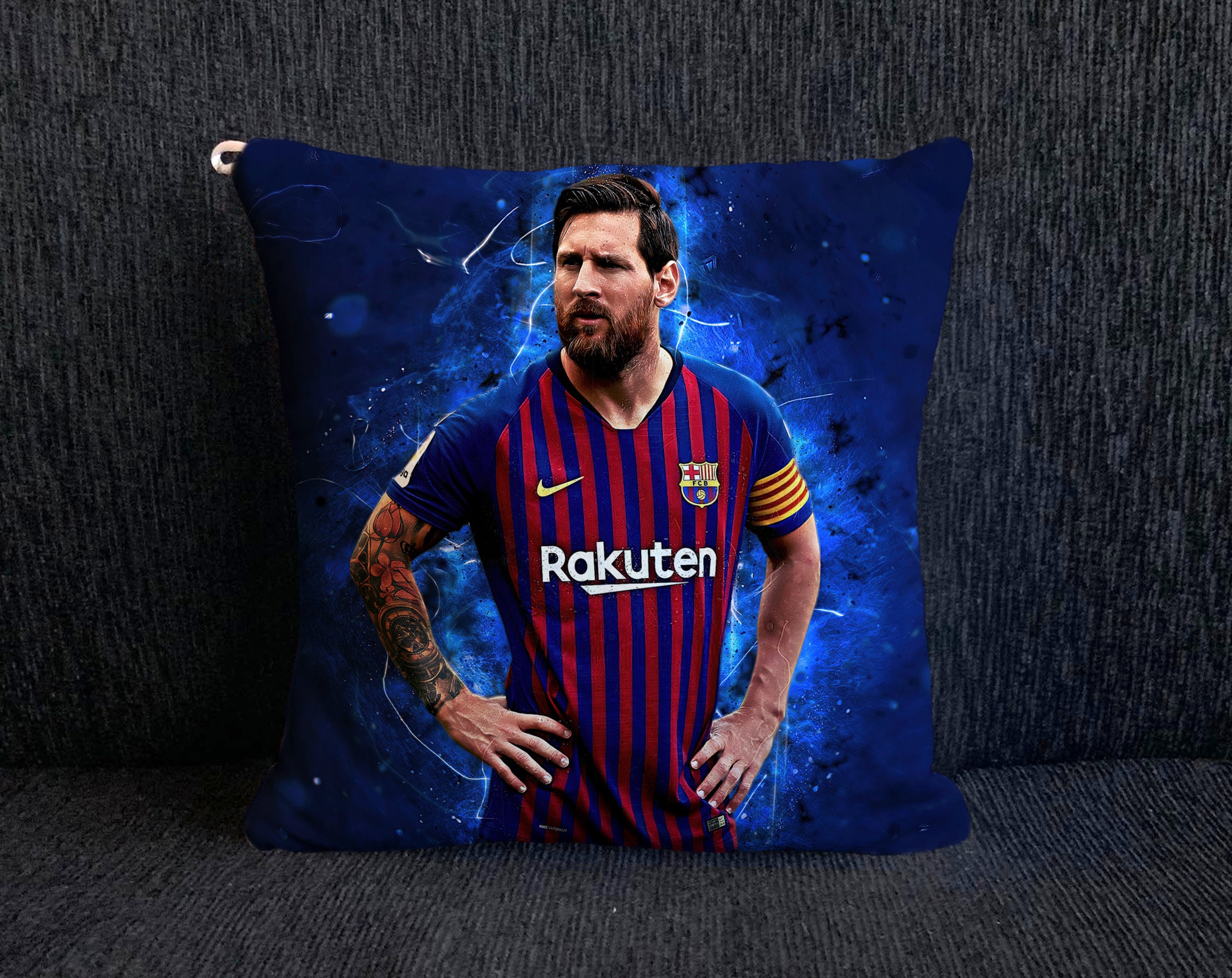 Mini almohadas Lionel Messi Almohadas del FC Barcelona Linda decoracion del hogar Etsy Espana