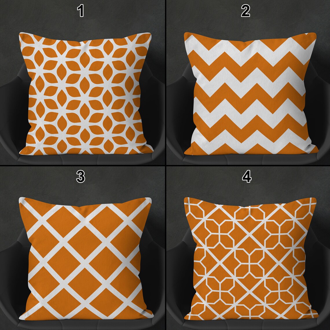 Burnt Orange Cushion Covers Burnt Orange Accent Pillow Etsy