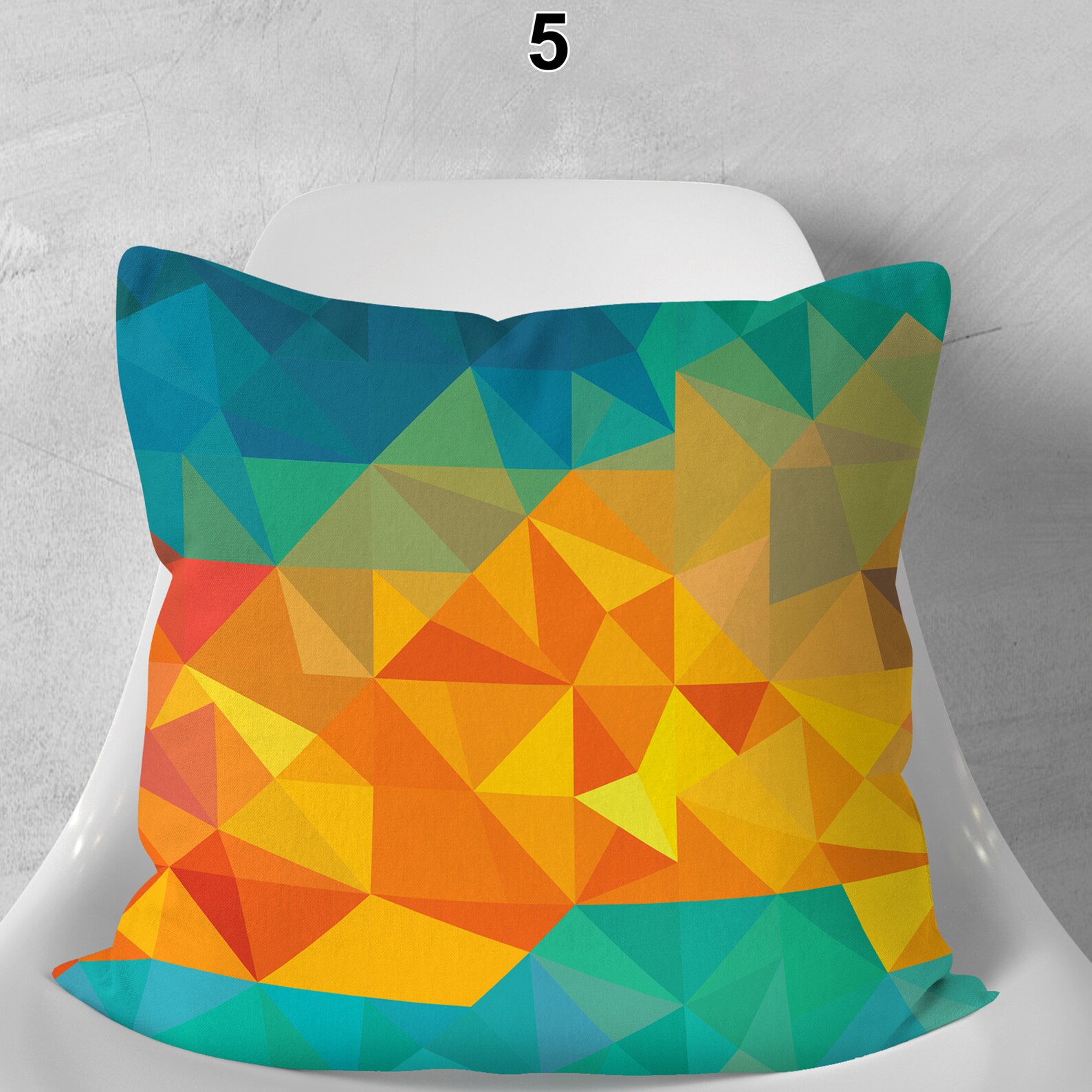 Orange Geometric Cushion Covers Home Decorative Fall Pillow Etsy