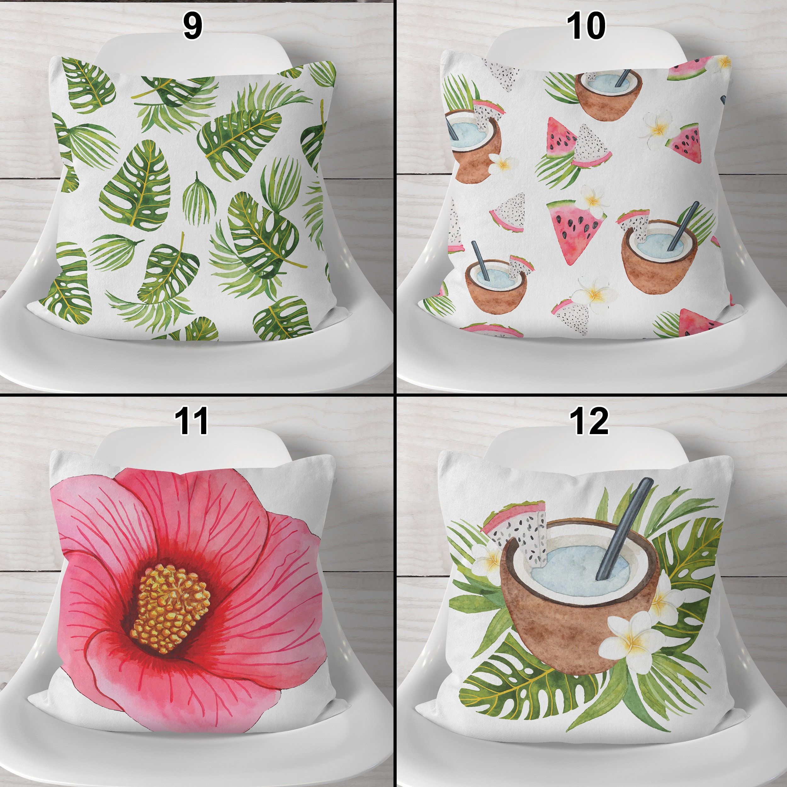 Tropical Pillow Covers Tropical Decorative Pillow Covers Etsy