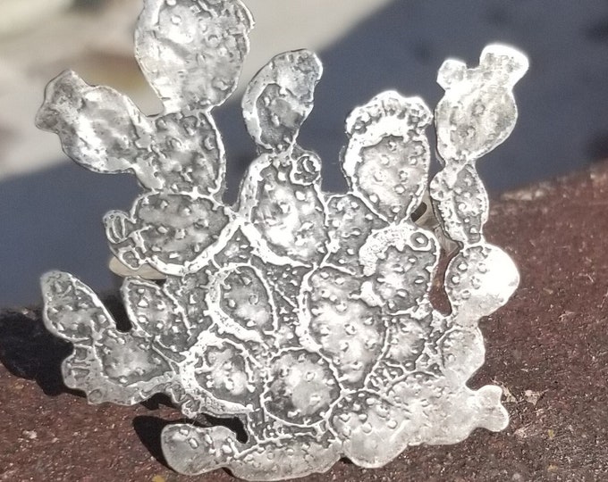 Silver Prickly Pear Ring