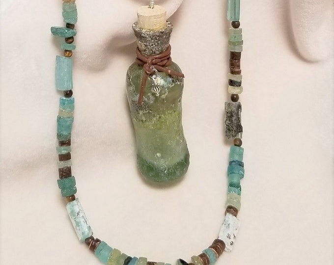 38" Long Sea Glass Necklace