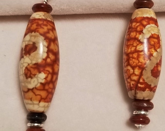 2" African Tribal Beaded Earrings