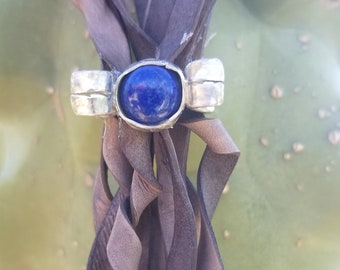28" Lariat & Blue Lapis Necklace