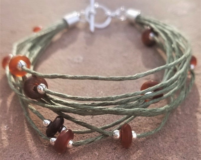 8-1/2" Hemp Bracelet