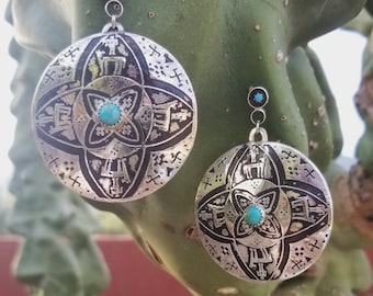 Silver Apache Earrings