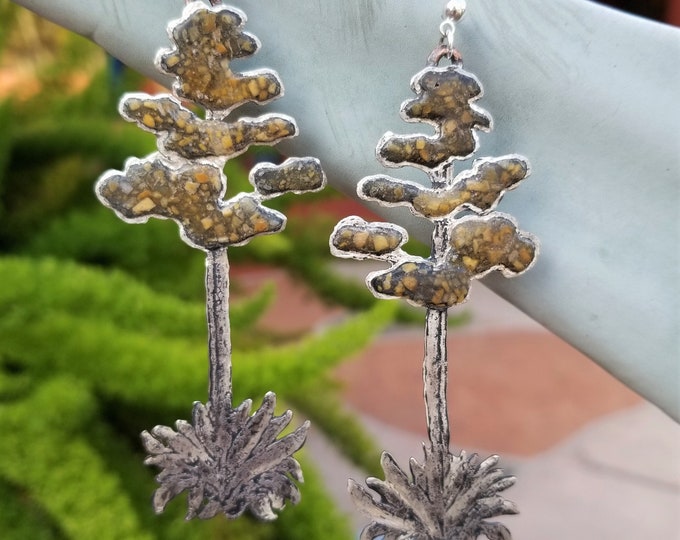 Agave Silver & Inlaid Earrings