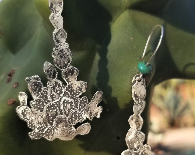 Silver Prickly Pear Earrings