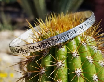 Saguaro Silver Bangle Bracelet