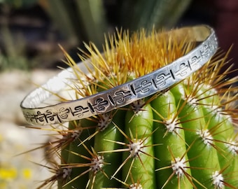 Saguaro Silver Bangle Bracelet