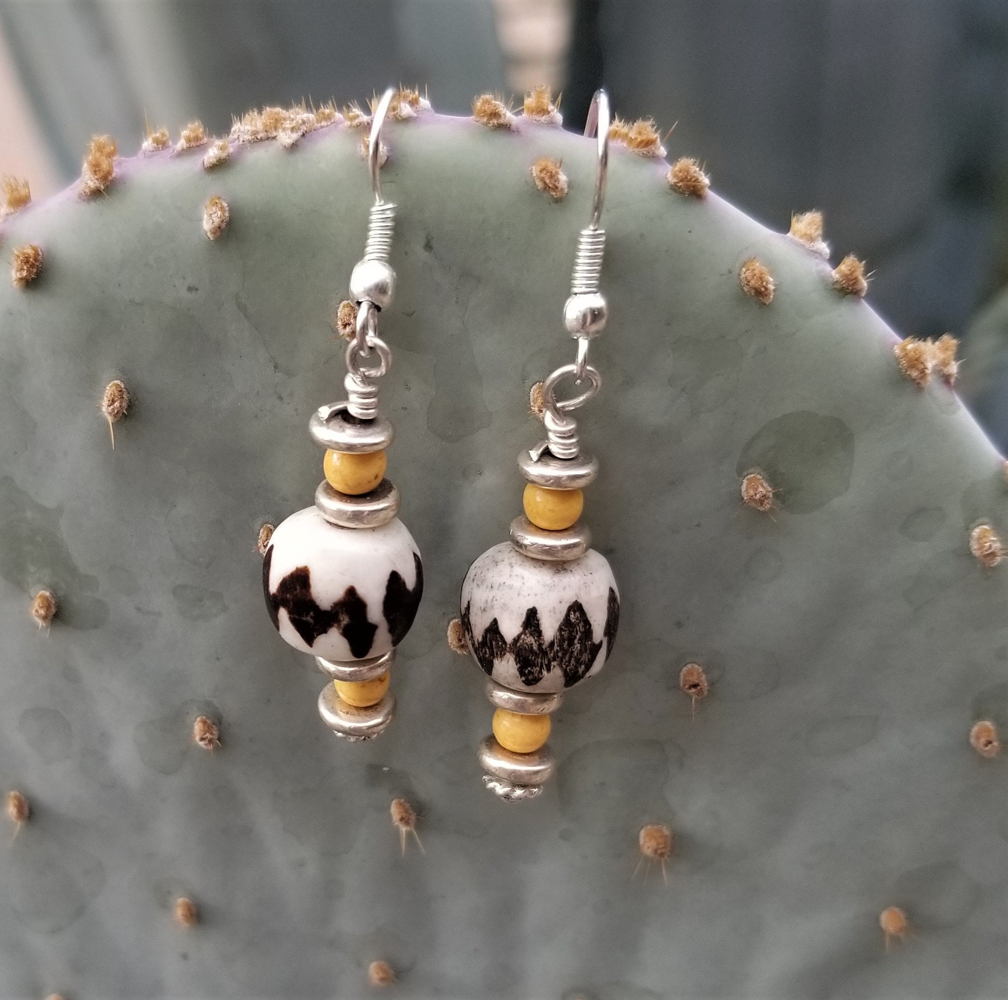 19-African Beaded Earrings