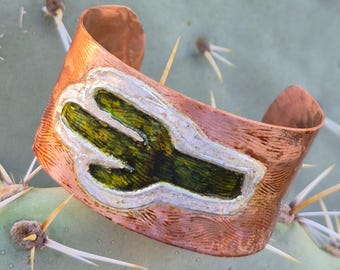Copper Saguaro Cuff Bracelet
