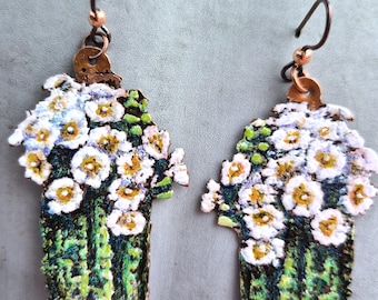 Copper Saguaro Earrings