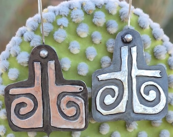Silver Mexican Design Earrings