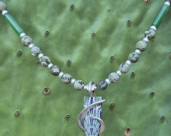 Rainforest Jasper & Jade Necklace