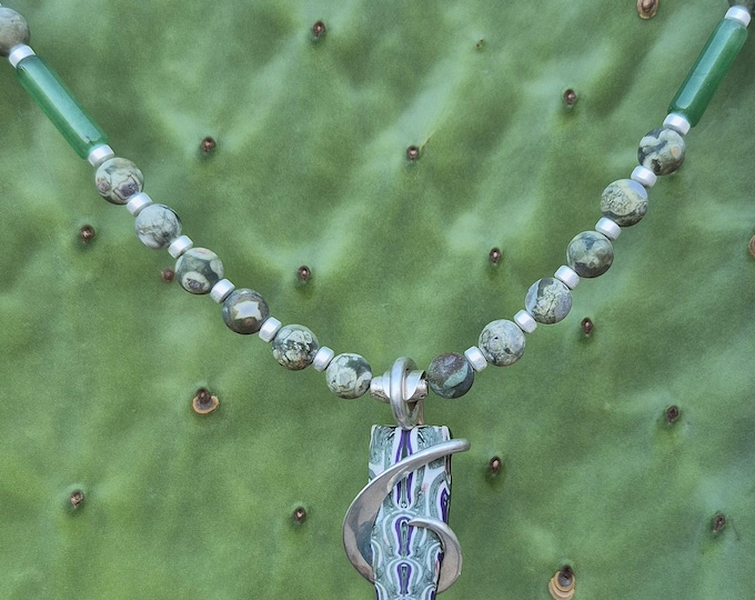 Rainforest Jasper & Jade Necklace