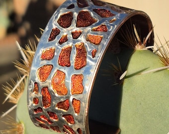 Giraffe Silver & Copper Cuff