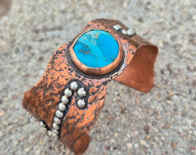 Copper & Turquoise Cuff Bracelet