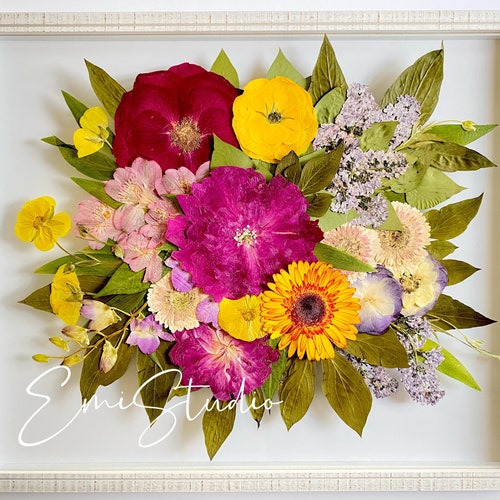 Pressed Bridal Bouquets Preserved Wedding Bouquet Framed Etsy