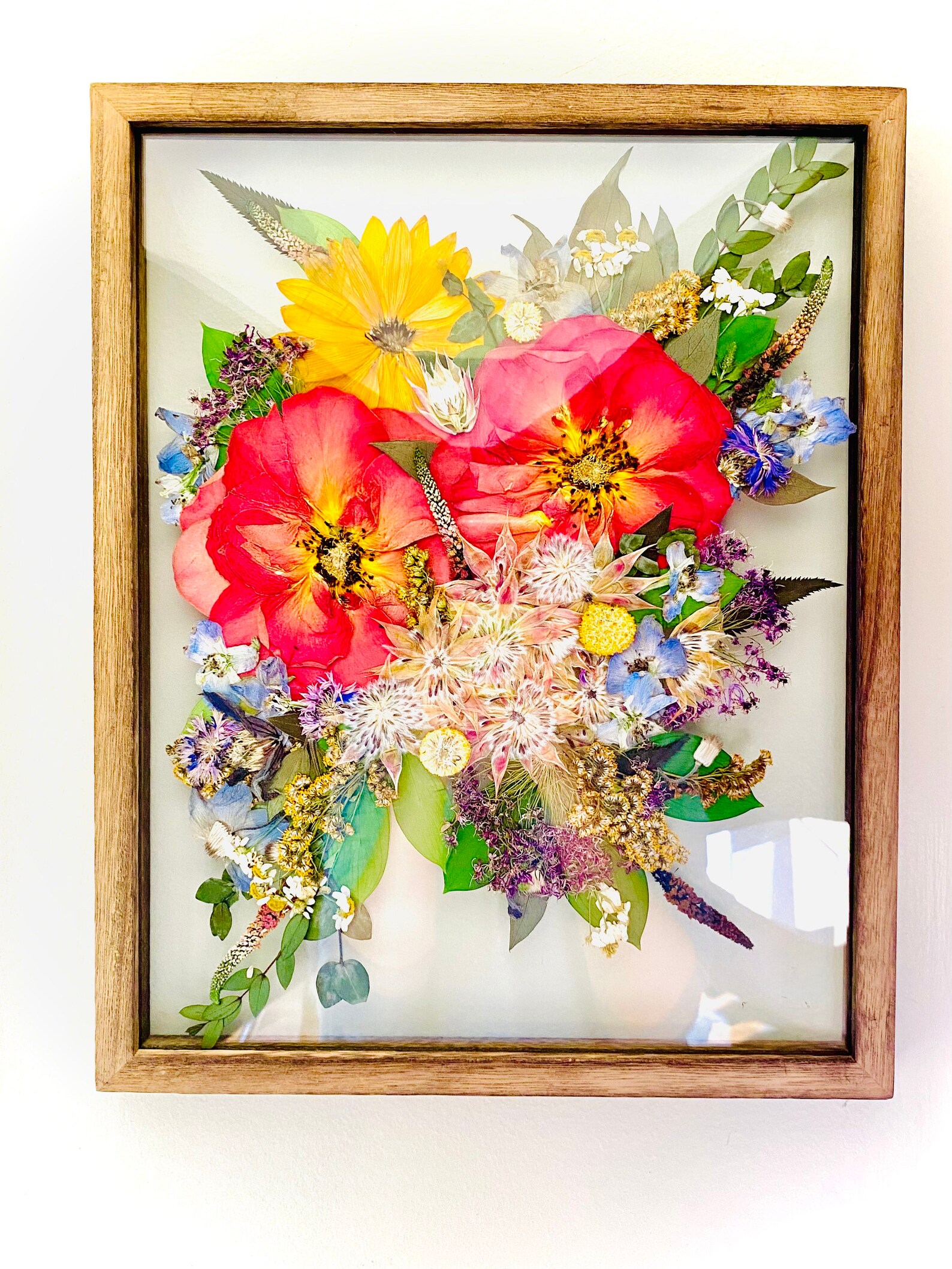Custom Pressed Bridal Bouquet Preserved Bouquet Framed Etsy