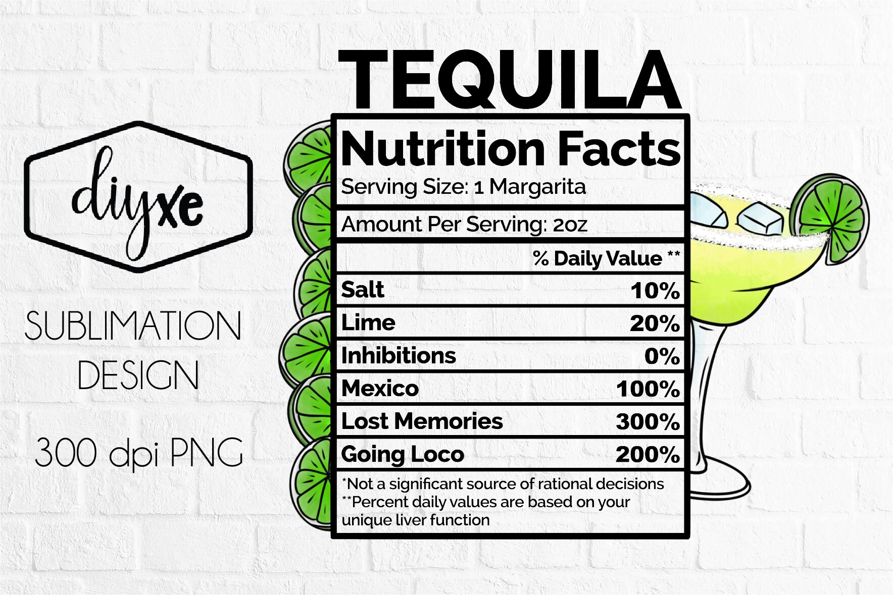 Nutrition Facts PNG Bundle Alcohol PNG Etsy