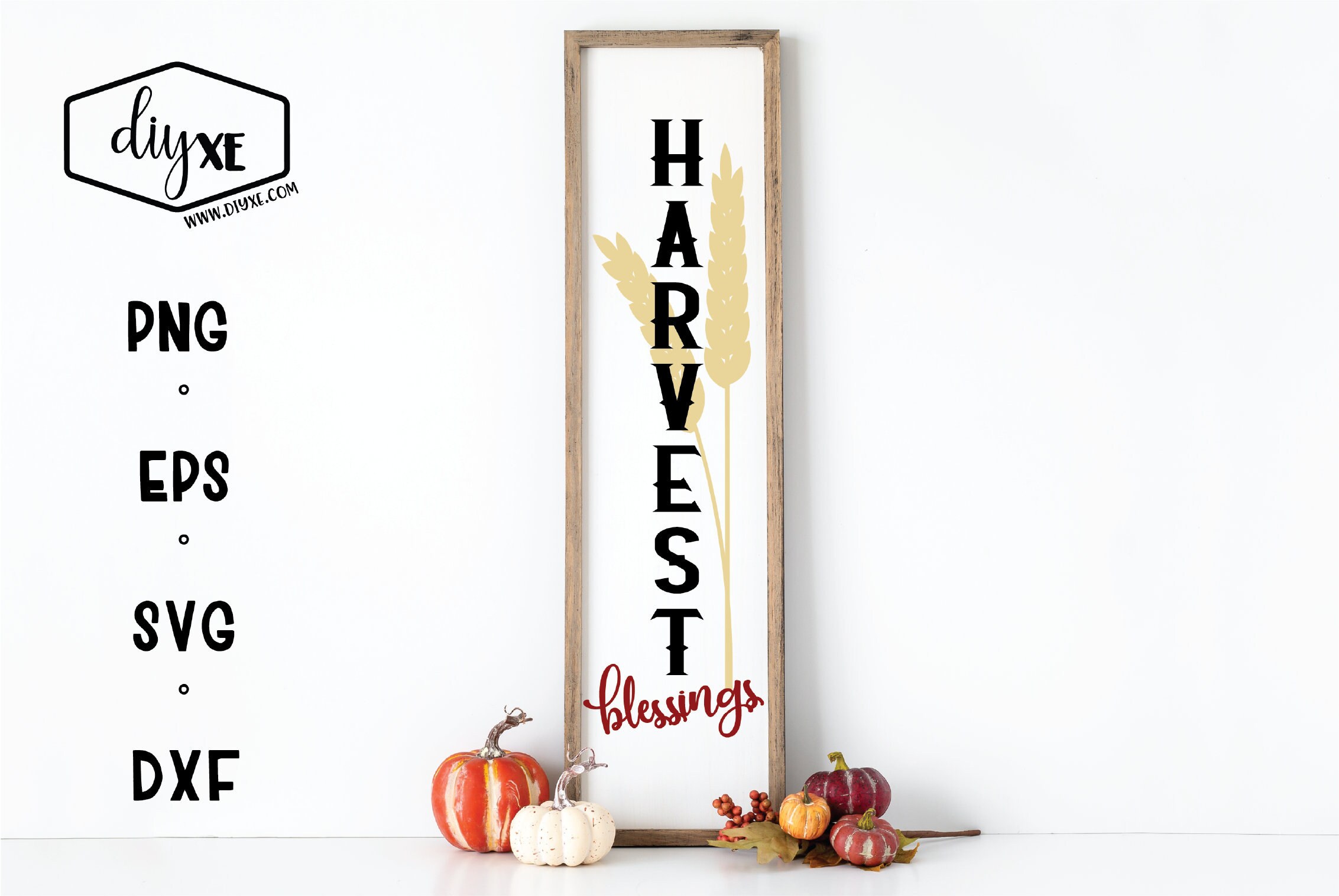 Download Harvest Blessings A Front Porch Sign SVG Cut File | Etsy