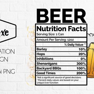 valeur nutritive de la bière | Alcool Png