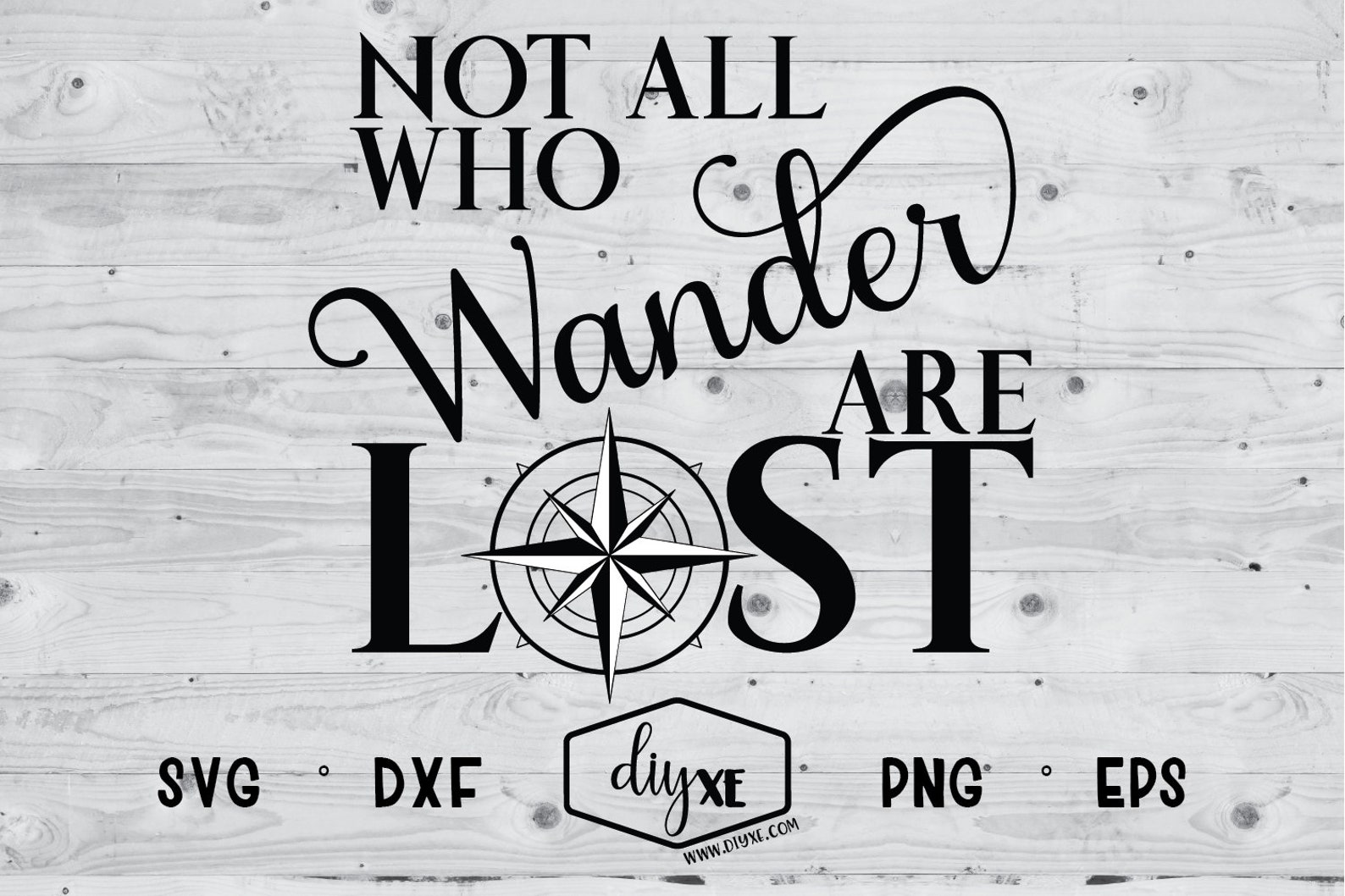 Not All Who Wander Are Lost Svg-Dxf-Png-Dxf | Etsy