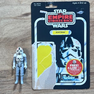 Vintage 1980 Star Wars AT-AT Driver Action Figure & Cardback - The Empire Strikes Back by Kenner
