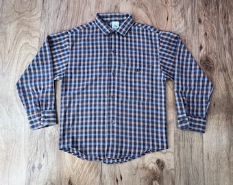 vintage wrangler flanel shirt jeugd maat 12 NOS deadstock 70s gemaakt in de VS Kleding Jongenskleding Tops & T-shirts Overhemden en buttondowns 