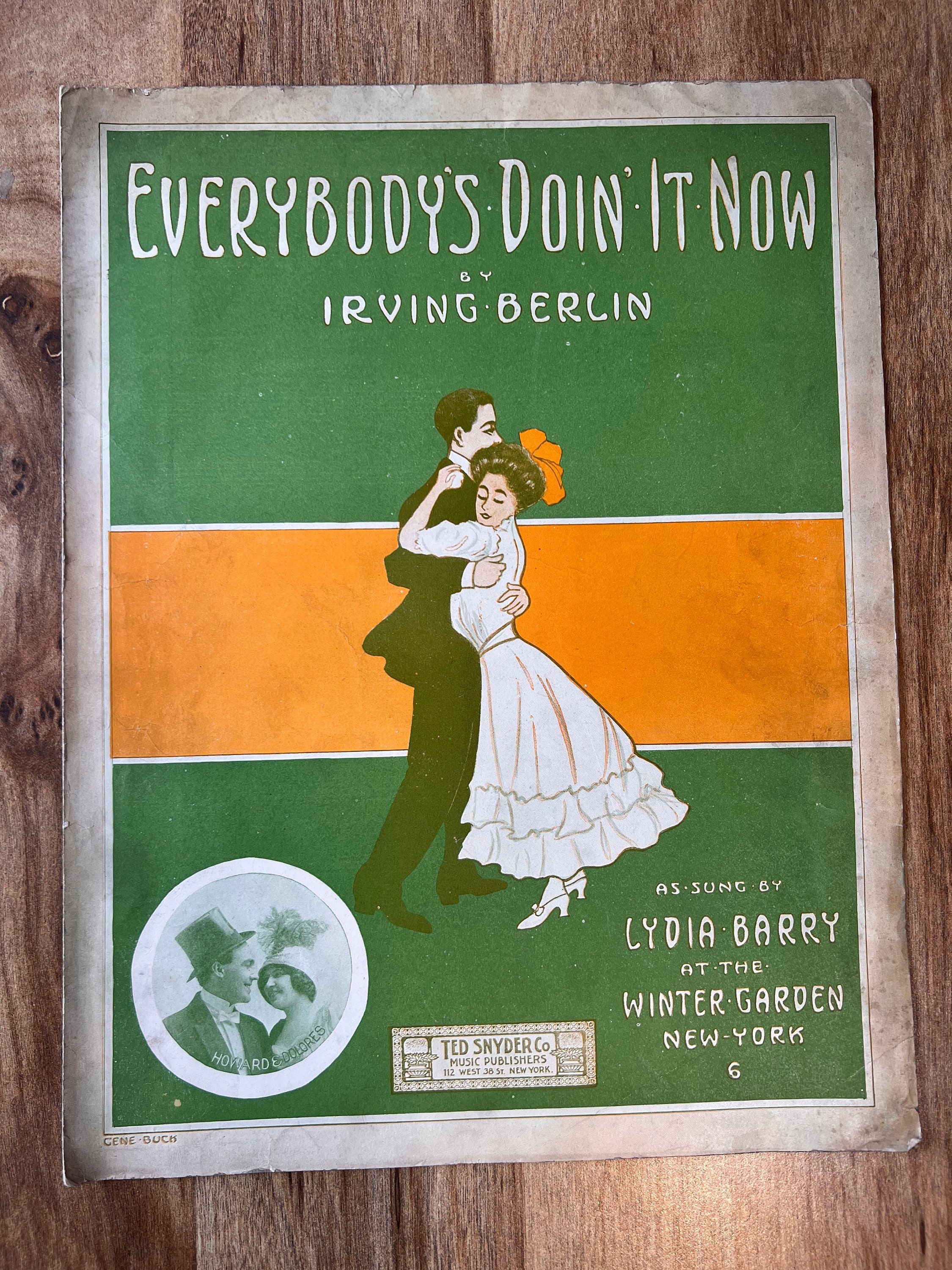 Early 1900's Ragtime Sheet Music: 