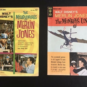Vintage 1965 Walt Disney&#39;s Merlin Jones The Misadventures & Monkey&#39;s Uncle Comic