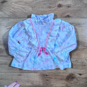 Vintage 90’s Ashley Taylor - Ribbons & Bows Ruffle  - White/Pink/Blue/Green Girls Size 4T