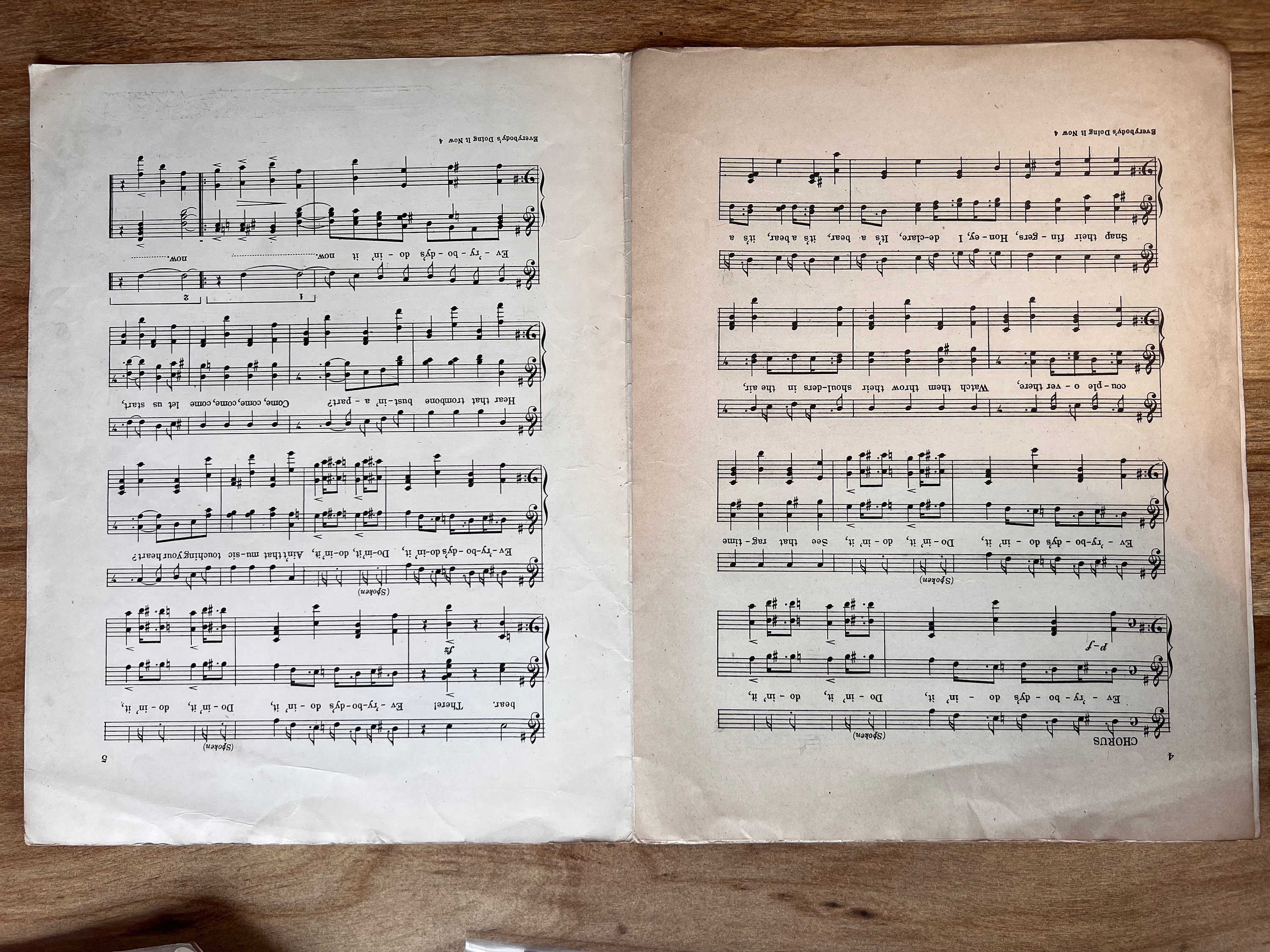Early 1900's Ragtime Sheet Music: 