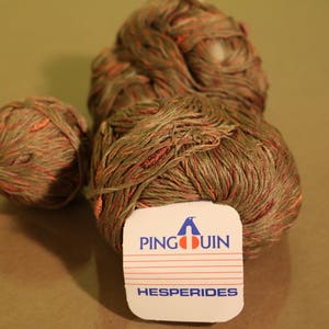 Vintage Pingouin HESPERIDES Yarn - Made in France - 11 - 757070 LOT