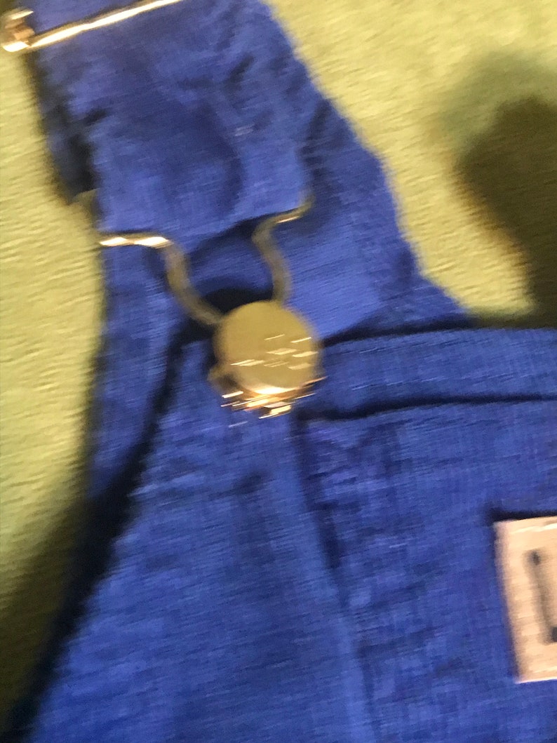 Vintage 80\u2019s LEE Kids Signature Corduroy Bright BLUE 18mo Overalls