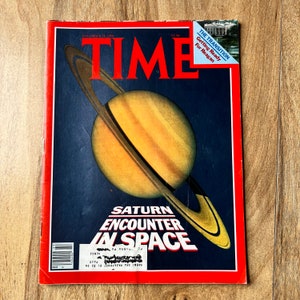 Vintage 80&#39;s TIME Magazine - SATURN Encounter in Space - November 24, 1980- &#39;81 Auto Ads Toyota Lincoln Honda Buick Dodge Datsun Dodge Mazda