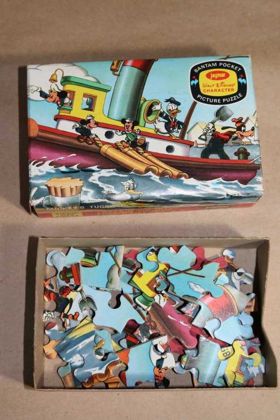 1967 BANTAM Pocket Picture Puzzle - Vintage Disney Characters