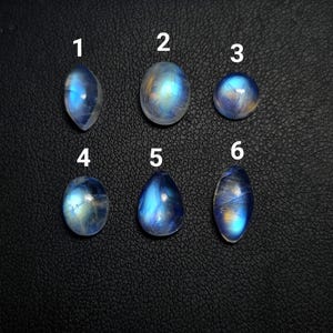 Natural Moonstone Cabochon ,Oval Shape Rainbow Moonstone ,June Birthstone ,AAA Quality Loose Gemstone for Jewelry Making, flashy moonstone