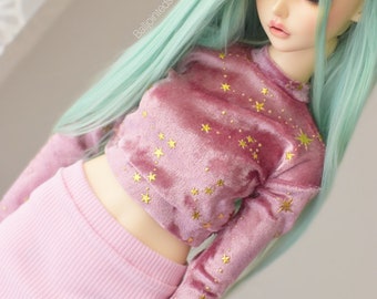 SD BJD Smartdoll Feeple60 Dollfiedream 1/3 Pink Starry Night Crushed Velvet sweater