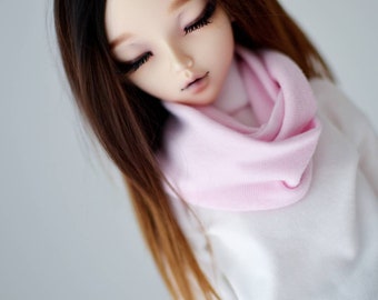 SLIM MSD BJD Minifee 1/4 Baby pink loop scarf