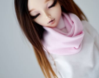 SLIM MSD BJD Minifee 1/4 Baby pink loop scarf