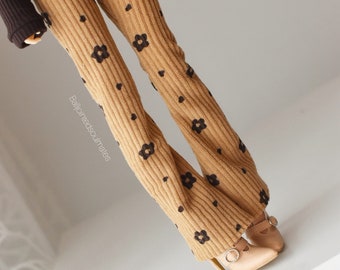 SLIM MSD BJD Minifee 1/4 Autumn Flower flared cord leggings